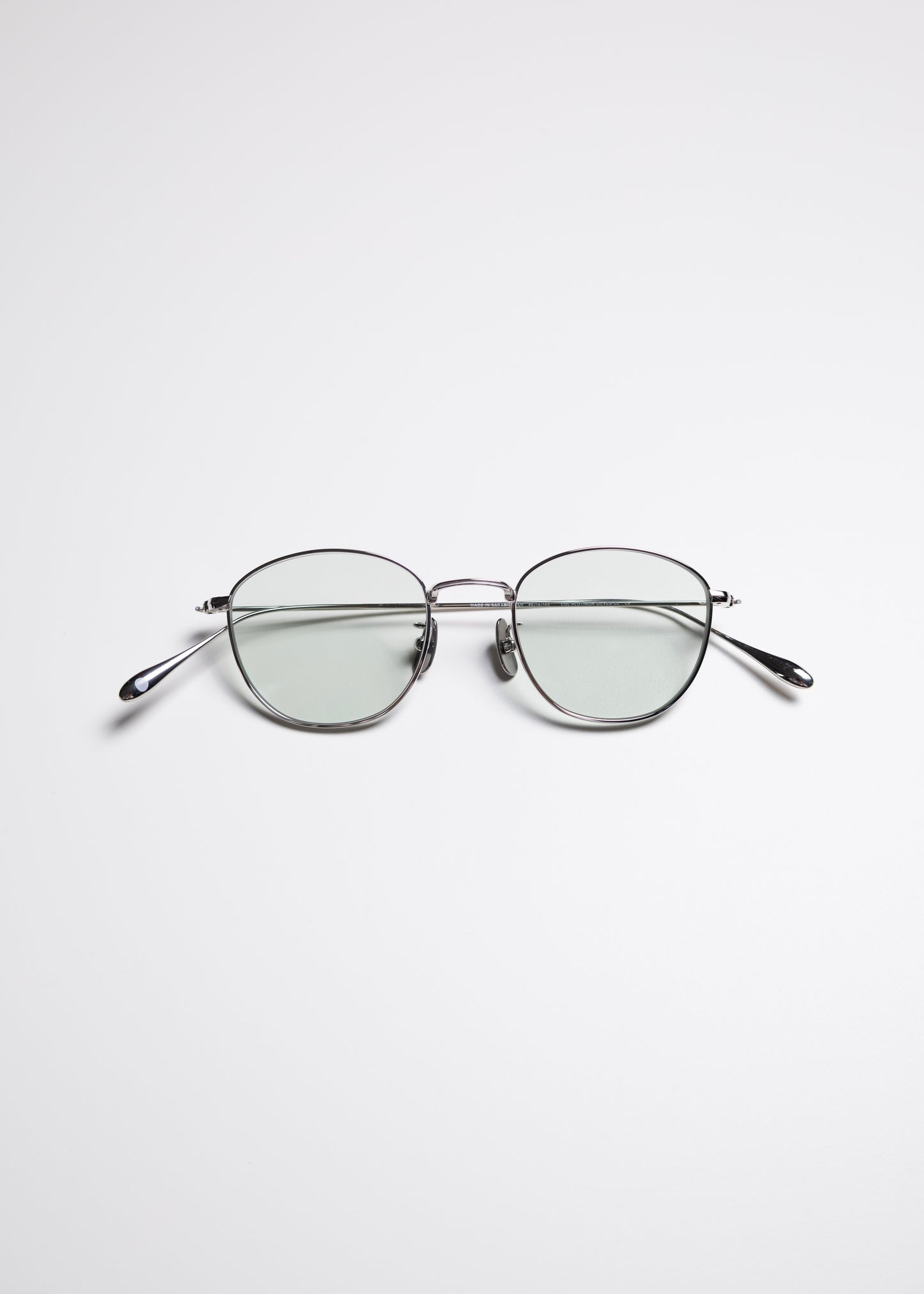 [NOCHINO OPTICAL] KOUGETSU #2. PLUTINUM SILVER × GREY GREEN to D.GREY