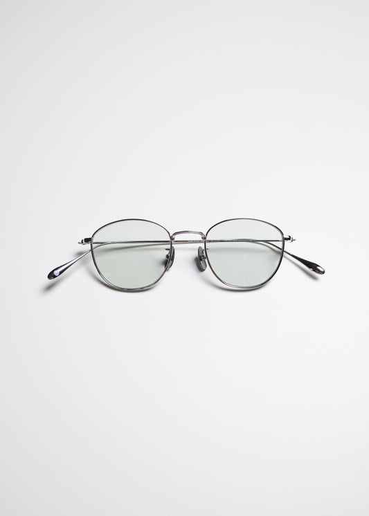 [NOCHINO OPTICAL] KOUGETSU #2. PLUTINUM SILVER × GREY GREEN to D.GREY