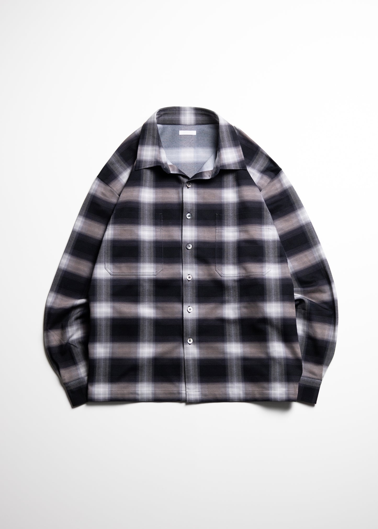[KANEMASA PHIL.] 28G Ombre Check Balise Shirt