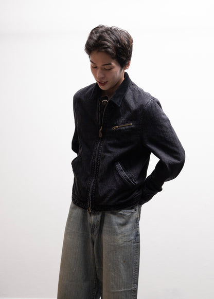[KHOKI] Faded Denim Zip Jacket