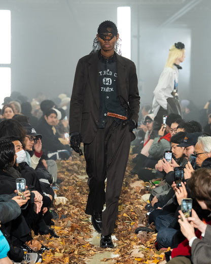 [KHOKI] Vintage-effect sweat cardigan