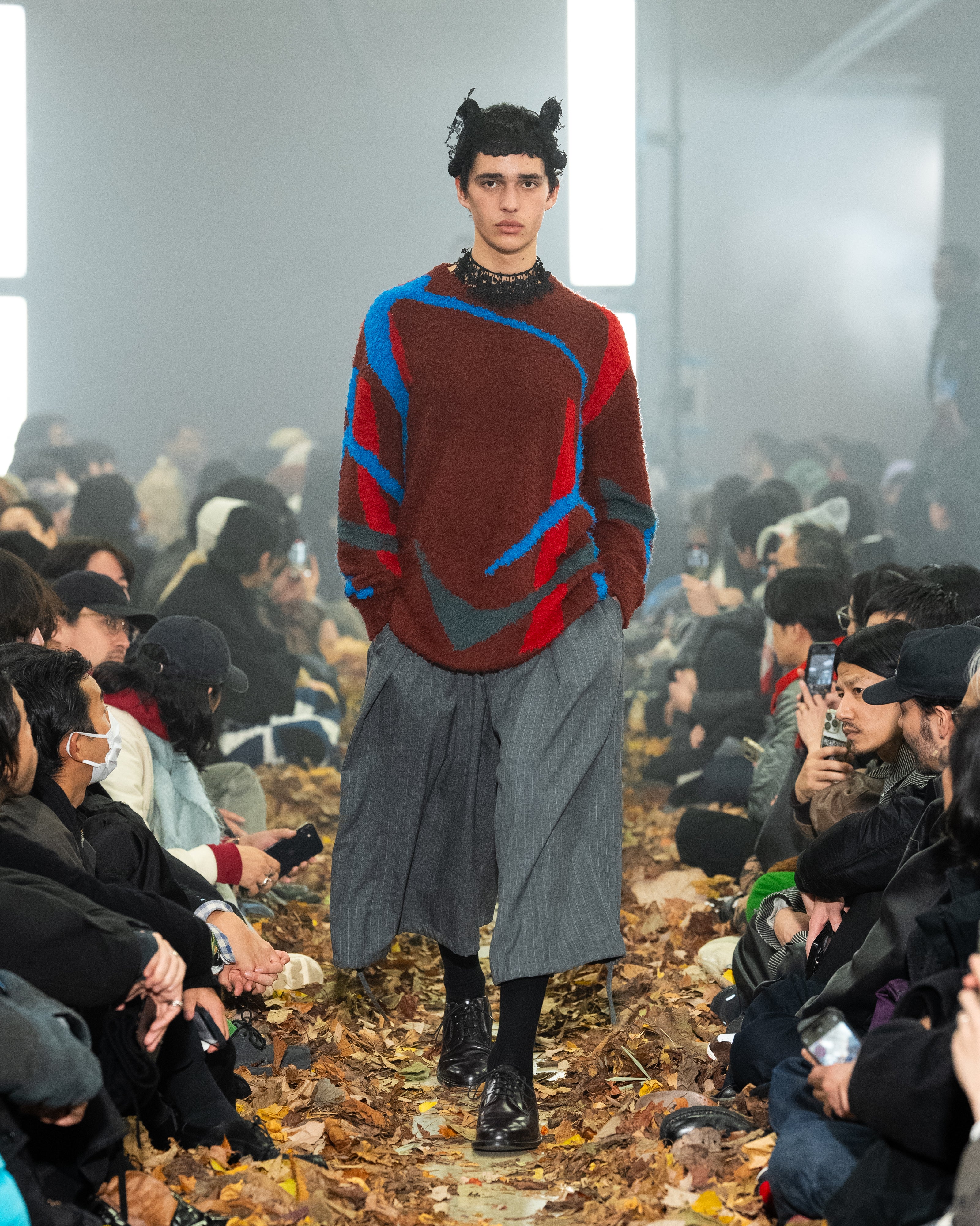 トップス KHOKI 25FW jacquard-design knit Jacquard-design knit – sign | サイン