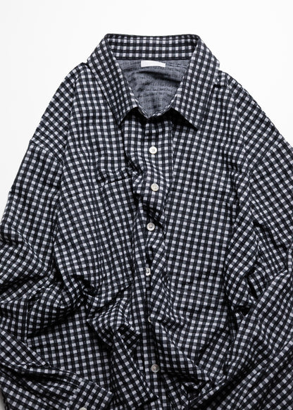 [KANEMASA PHIL.] 36G Wool Check Balise Shirt