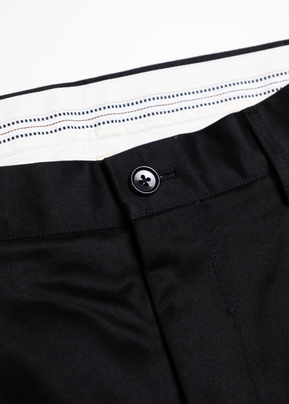 [KHOKI] Tuck-detail cotton pants