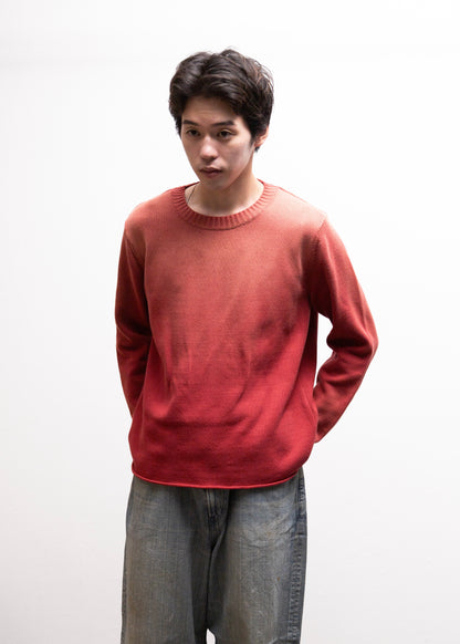 [KHOKI] Vintage-effect Cotton Knit Pullover