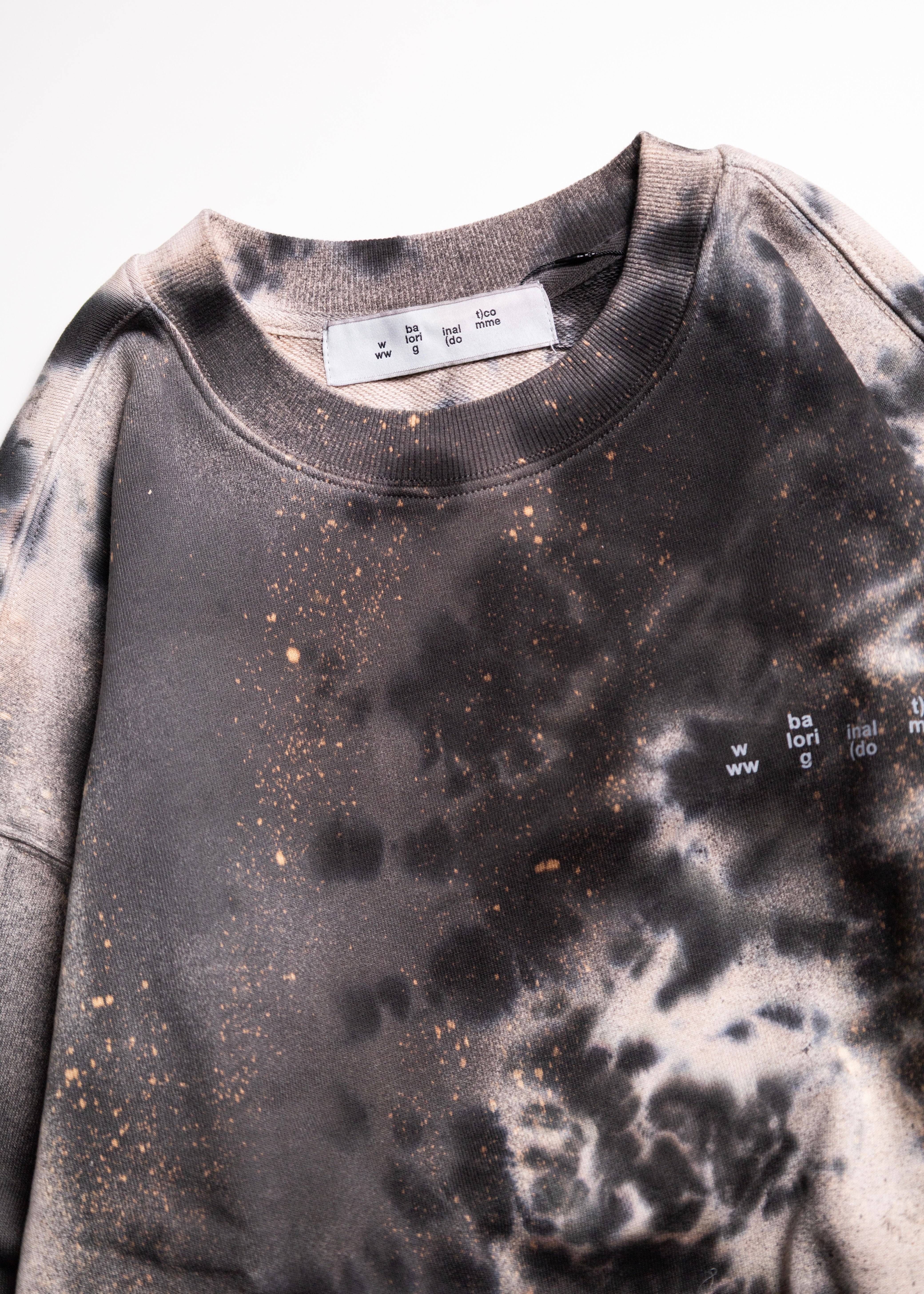 bal original（バル）LOGO TIE DYE CREW SWEAT by YUKIDYE – process