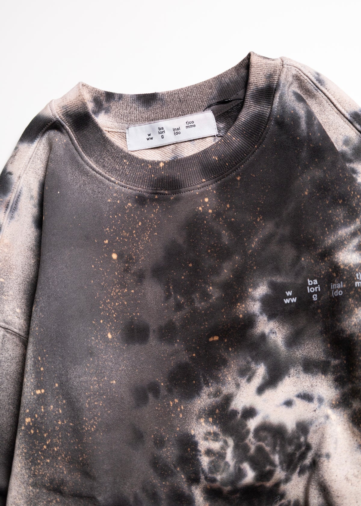 [bal original] LOGO TIE DYE CREW SWEAT by YUKIDYE