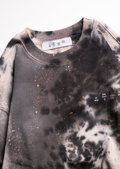 [bal original] LOGO TIE DYE CREW SWEAT by YUKIDYE