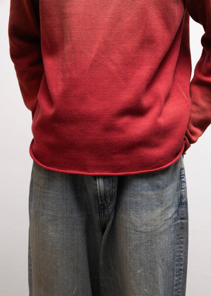 [KHOKI] Vintage-effect Cotton Knit Pullover