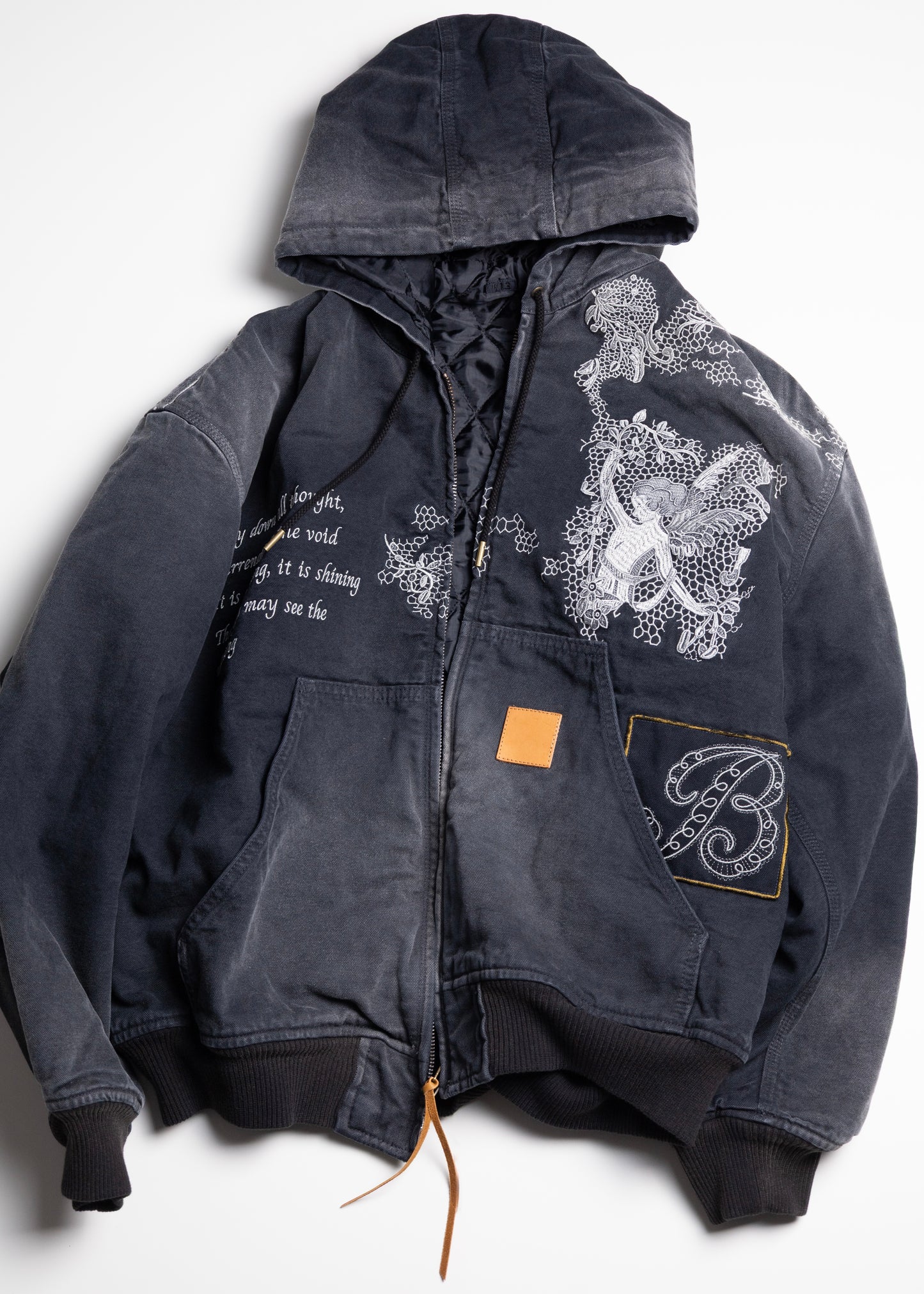 [KHOKI] Vintage-effect embroidered jacket