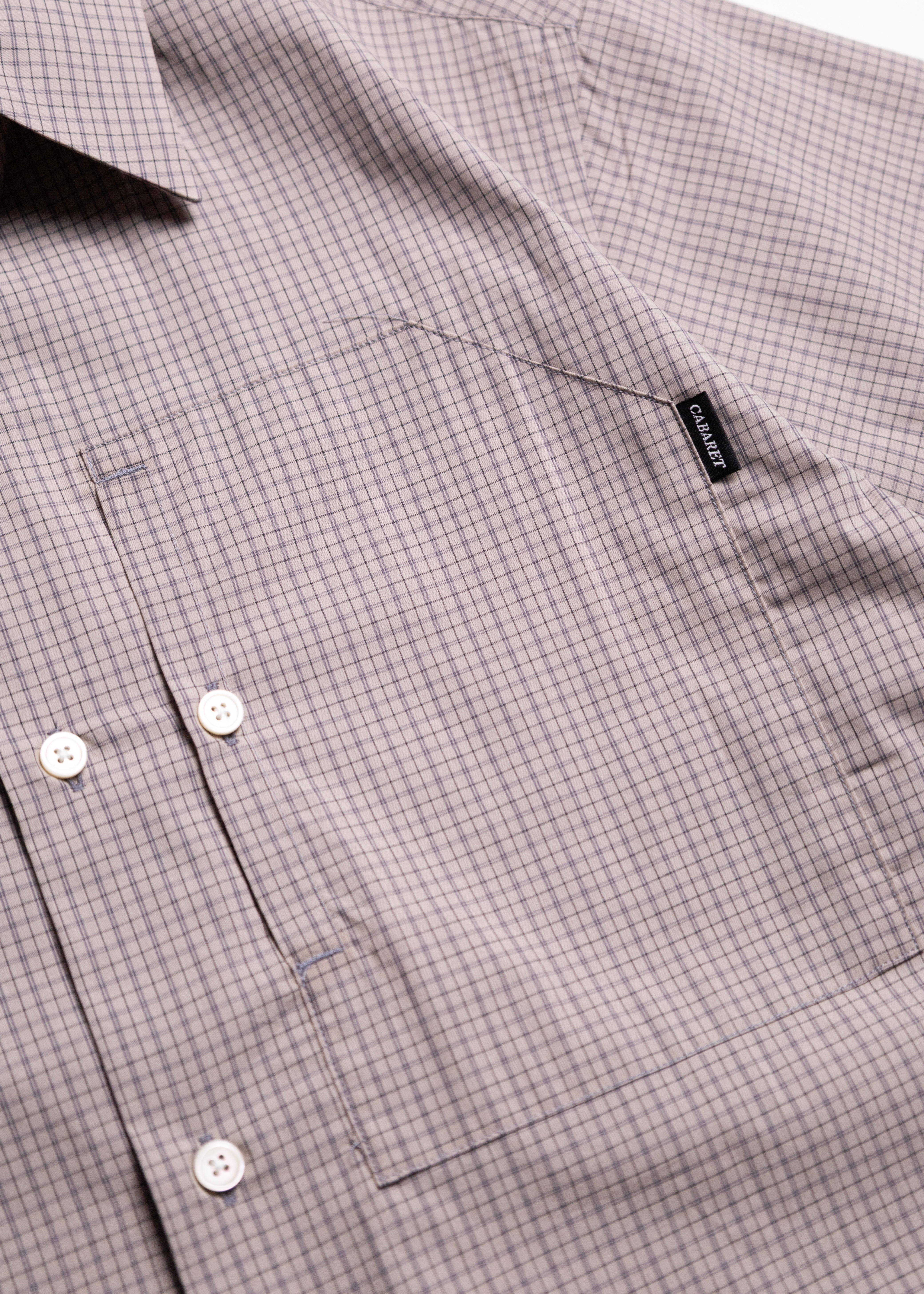 CABARET POVAL（キャバレーポバール）IP Plaid S/S Shirt – process