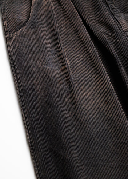 [ANACHRONORM] CORDUROY TUCK WIDE PANTS