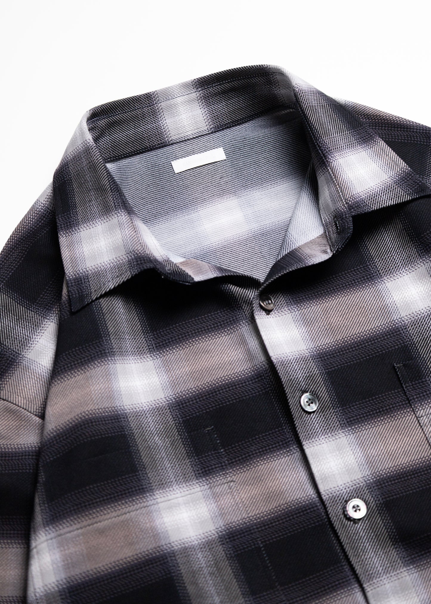 [KANEMASA PHIL.] 28G Ombre Check Balise Shirt