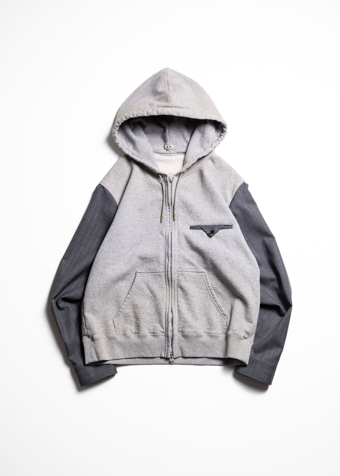 [KHOKI] Combination Zip Hoodie