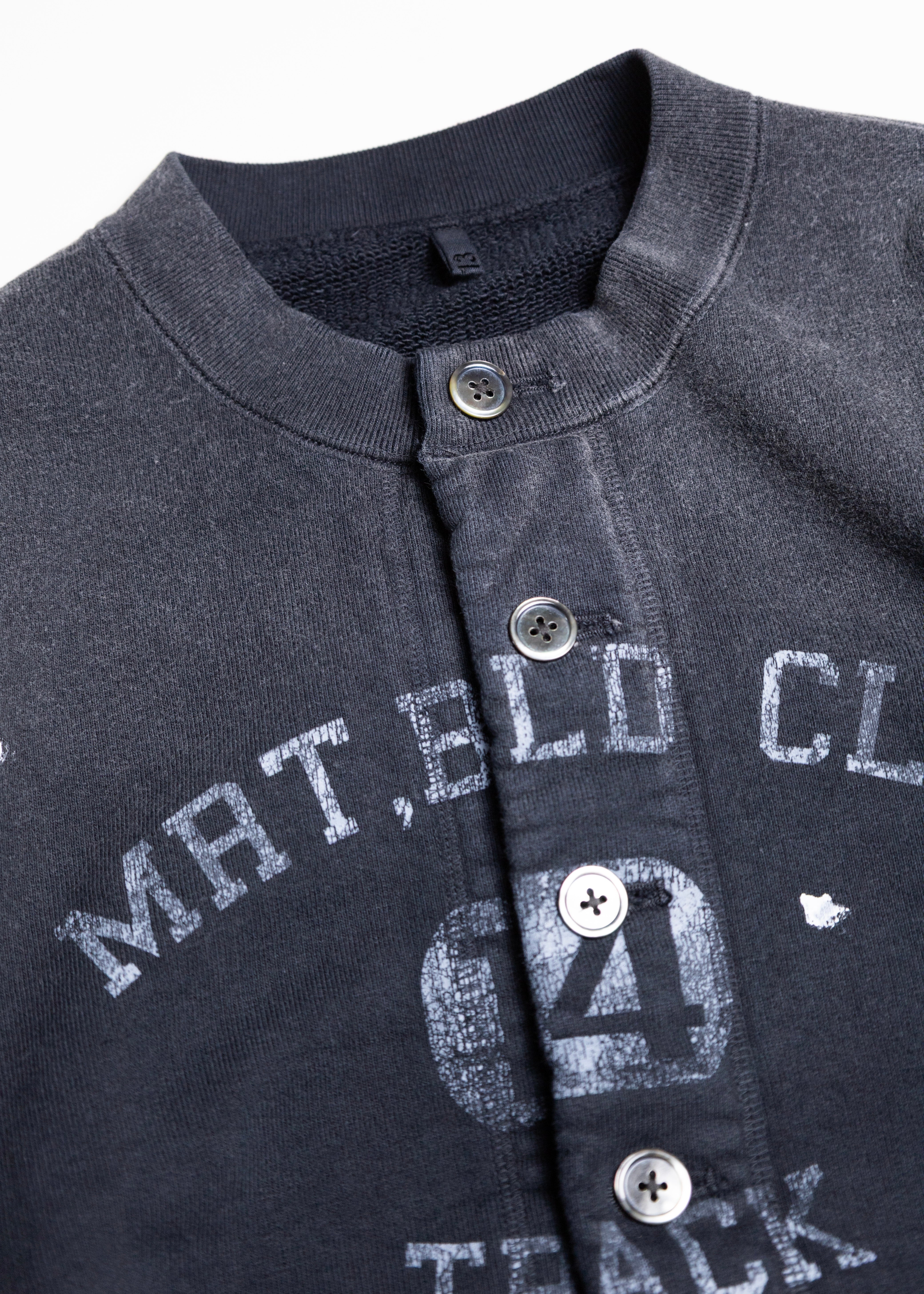 KHOKI （コッキ）Vintage-effect sweat cardigan – process