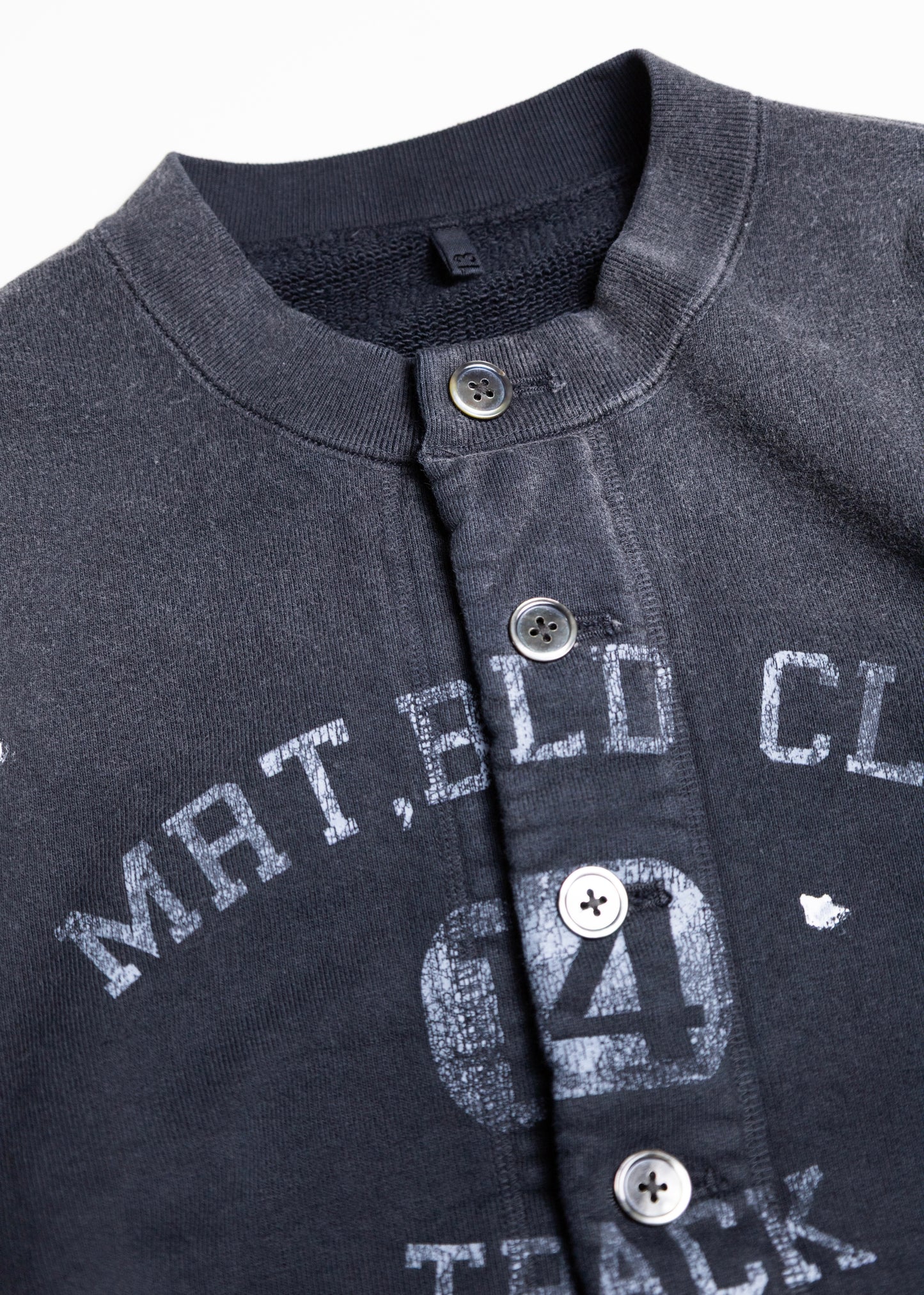[KHOKI] Vintage-effect sweat cardigan
