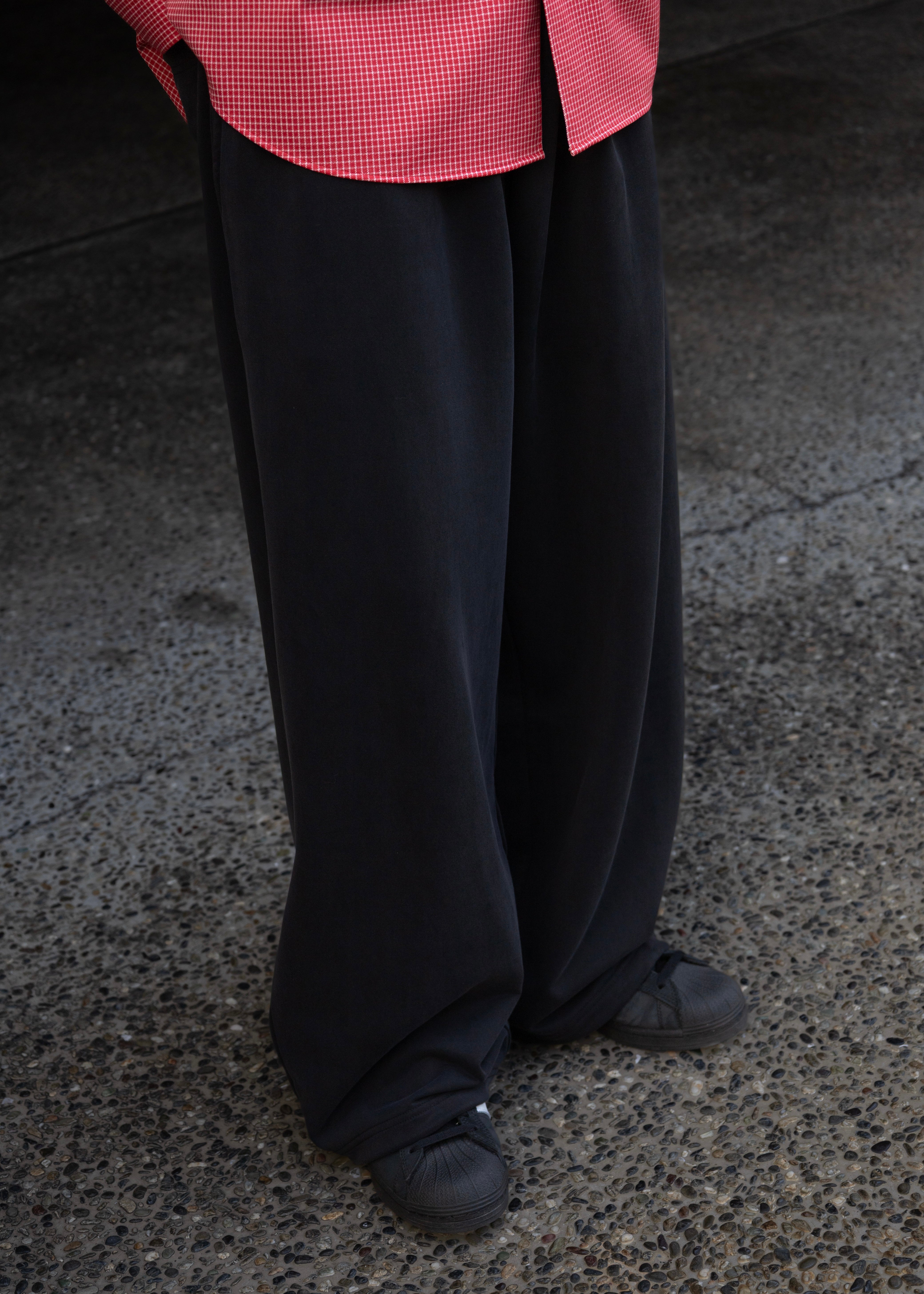 KANEMASA PHIL.（カネマサフィル）28G Cupro Easy Pants – process