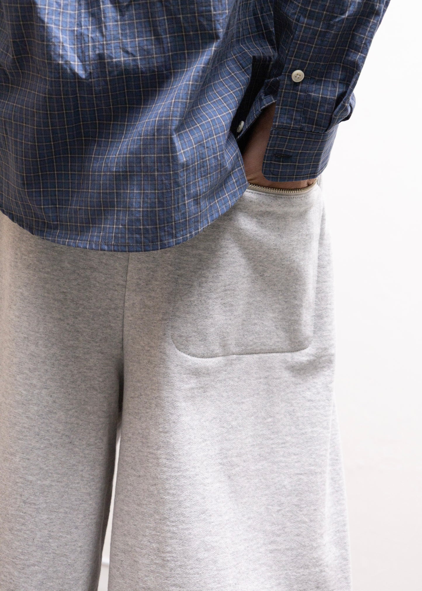 [ROTOL] Double Tuck Hakama Sweat Shorts