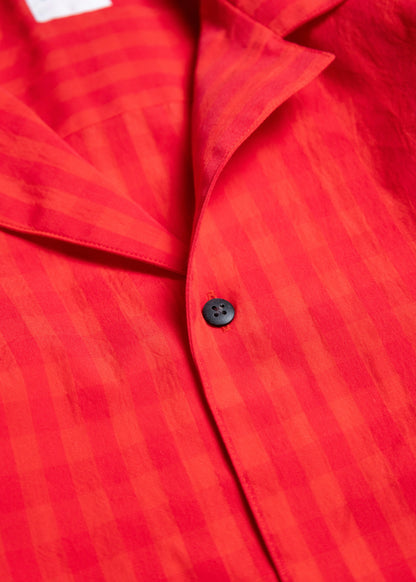 [BISOWN] COTTON HIDDEN CHECK SLEEPING SHIRTSJACKET