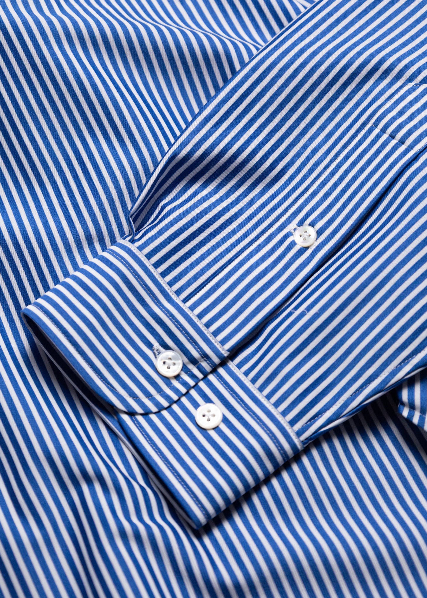 [KANEMASA PHIL.] 46G Stripe Atmosphere Shirt