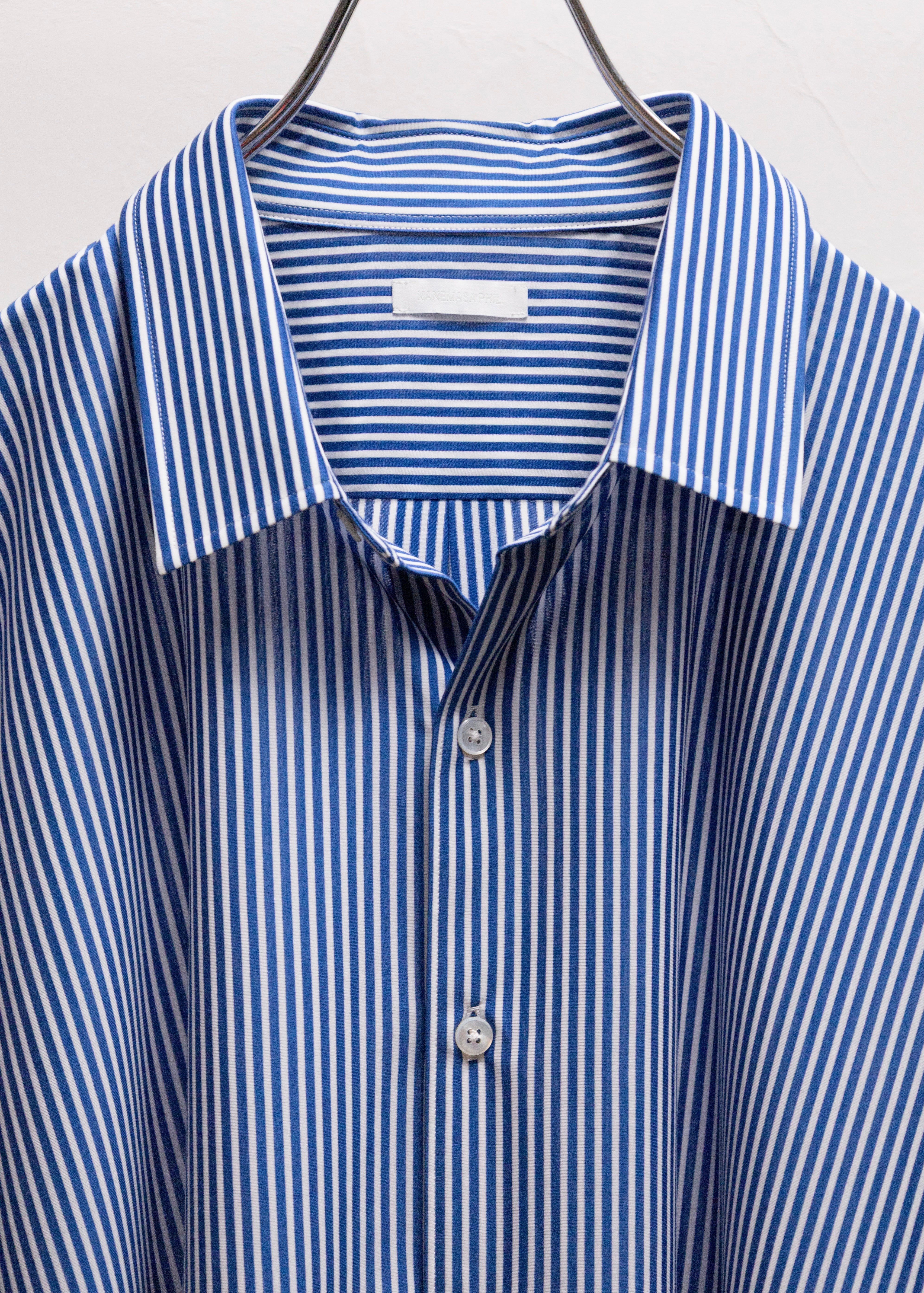 KANEMASA PHIL.（カネマサフィル）46G Stripe Atmosphere Shirt – process