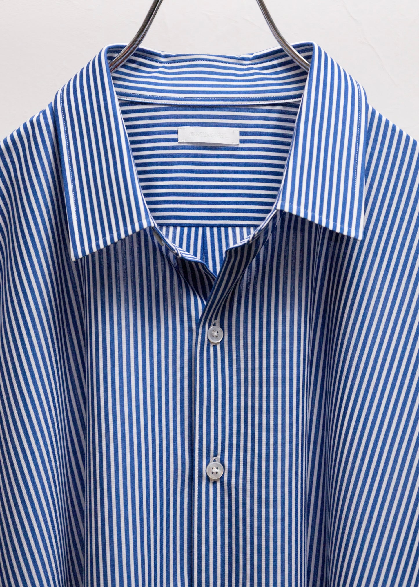 [KANEMASA PHIL.] 46G Stripe Atmosphere Shirt