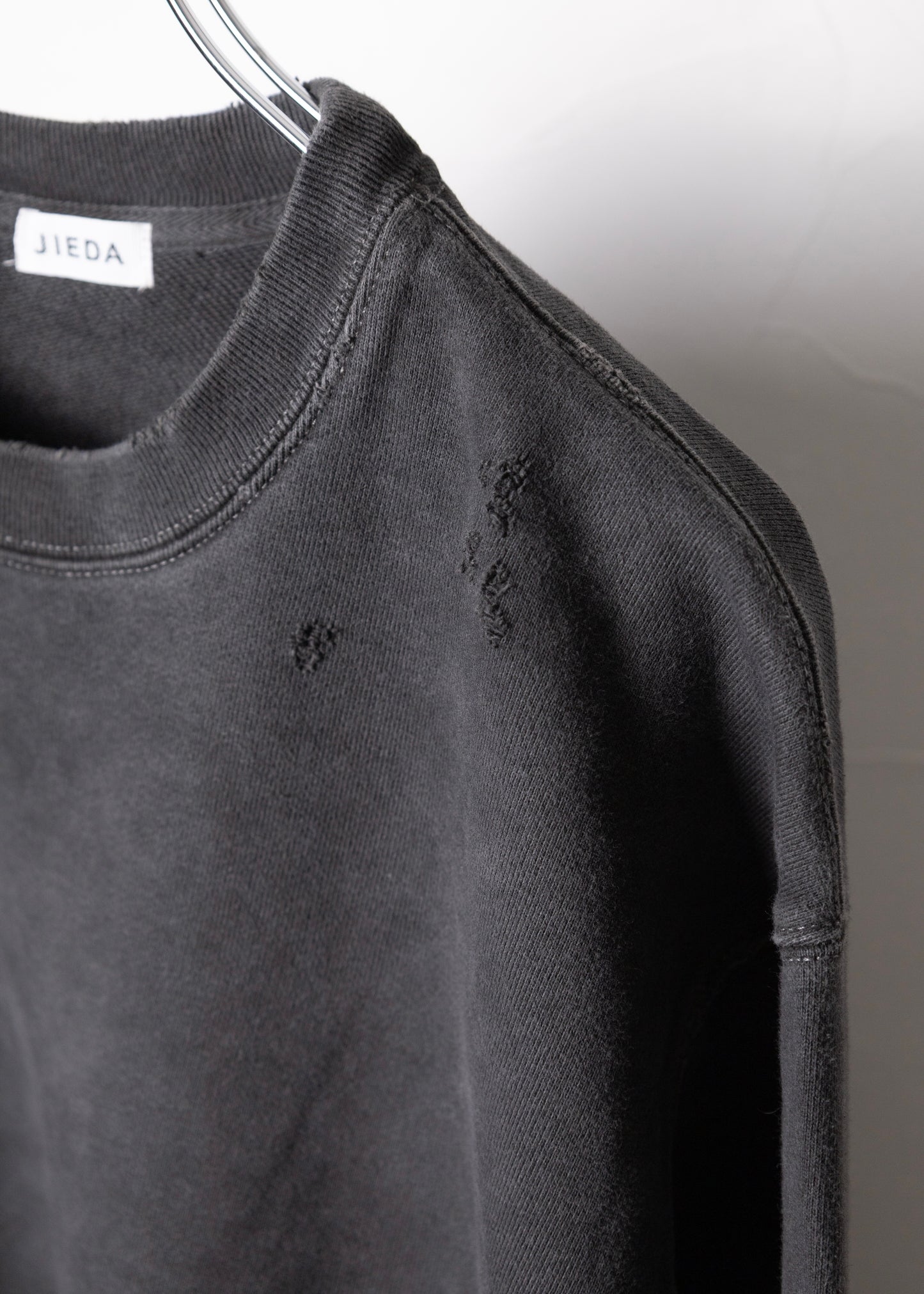 [JIEDA] DAMAGE PIGMENT SWEAT CREW