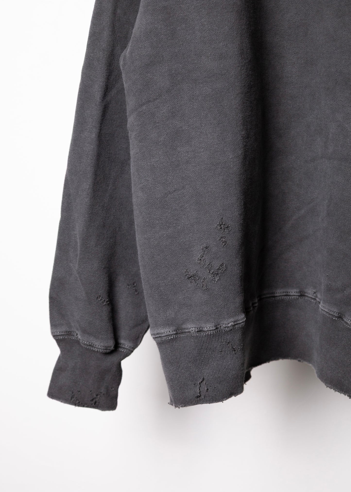 [JIEDA] DAMAGE PIGMENT SWEAT CREW