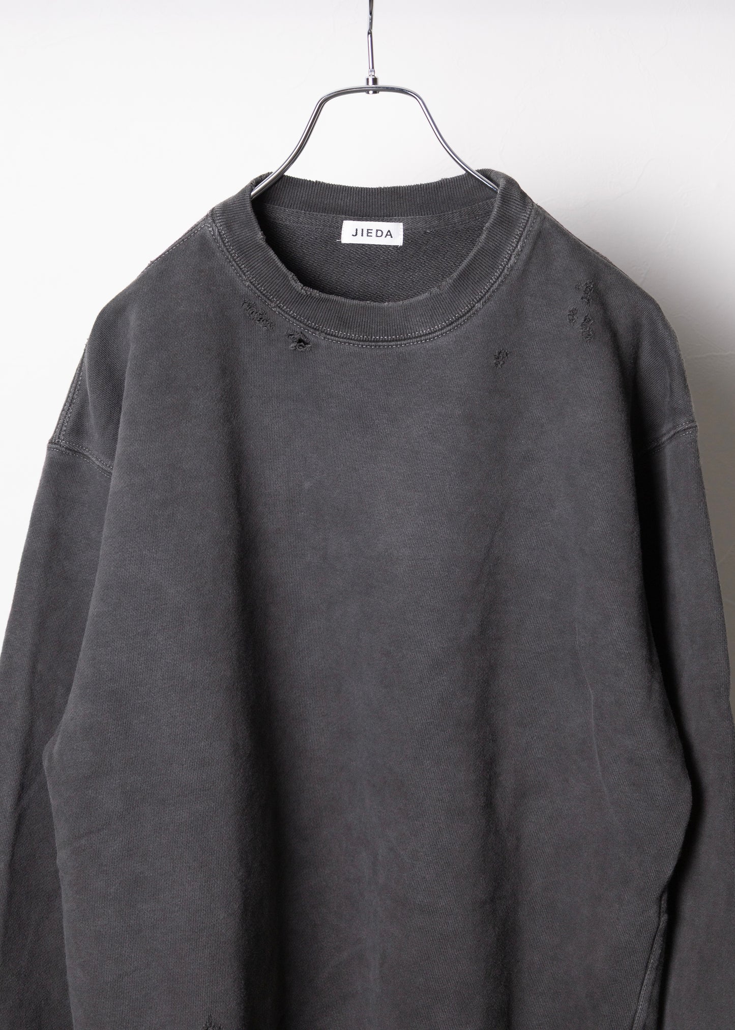 [JIEDA] DAMAGE PIGMENT SWEAT CREW