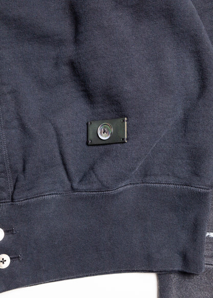 [KHOKI] Vintage-effect sweat cardigan