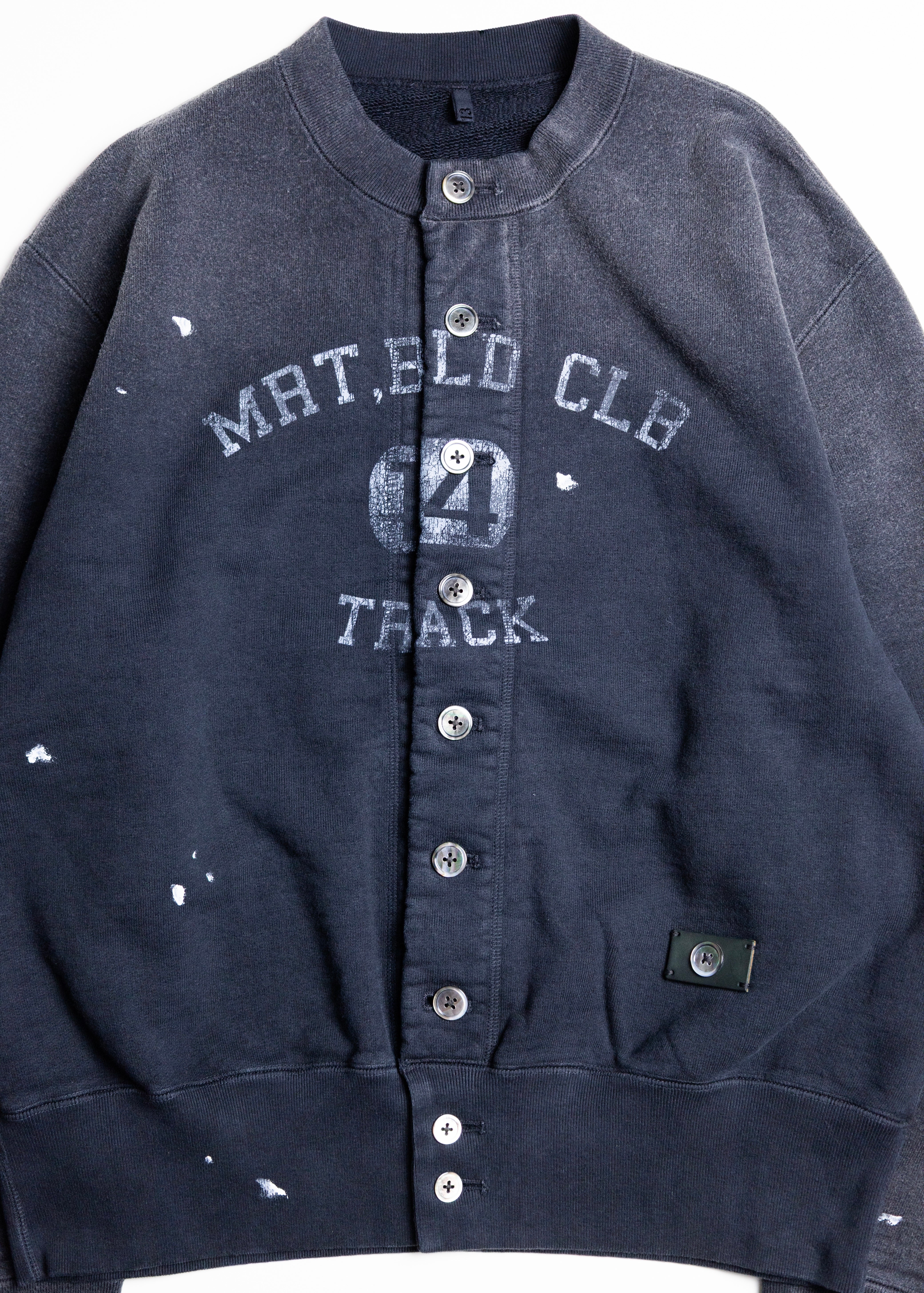 KHOKI PURPOSEカーディガン KHOKI （コッキ）Vintage-effect sweat cardigan – process