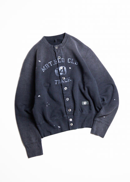 [KHOKI] Vintage-effect sweat cardigan