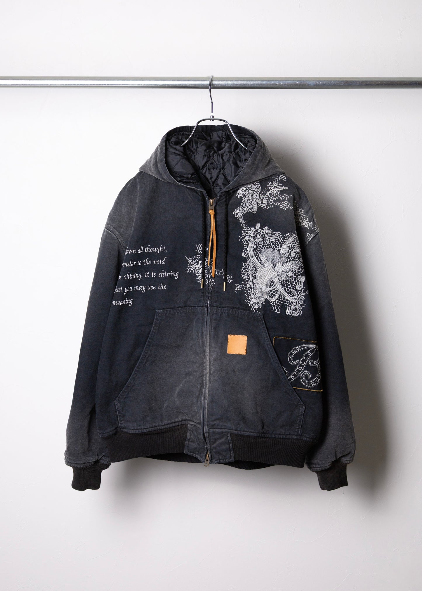 [KHOKI] Vintage-effect embroidered jacket