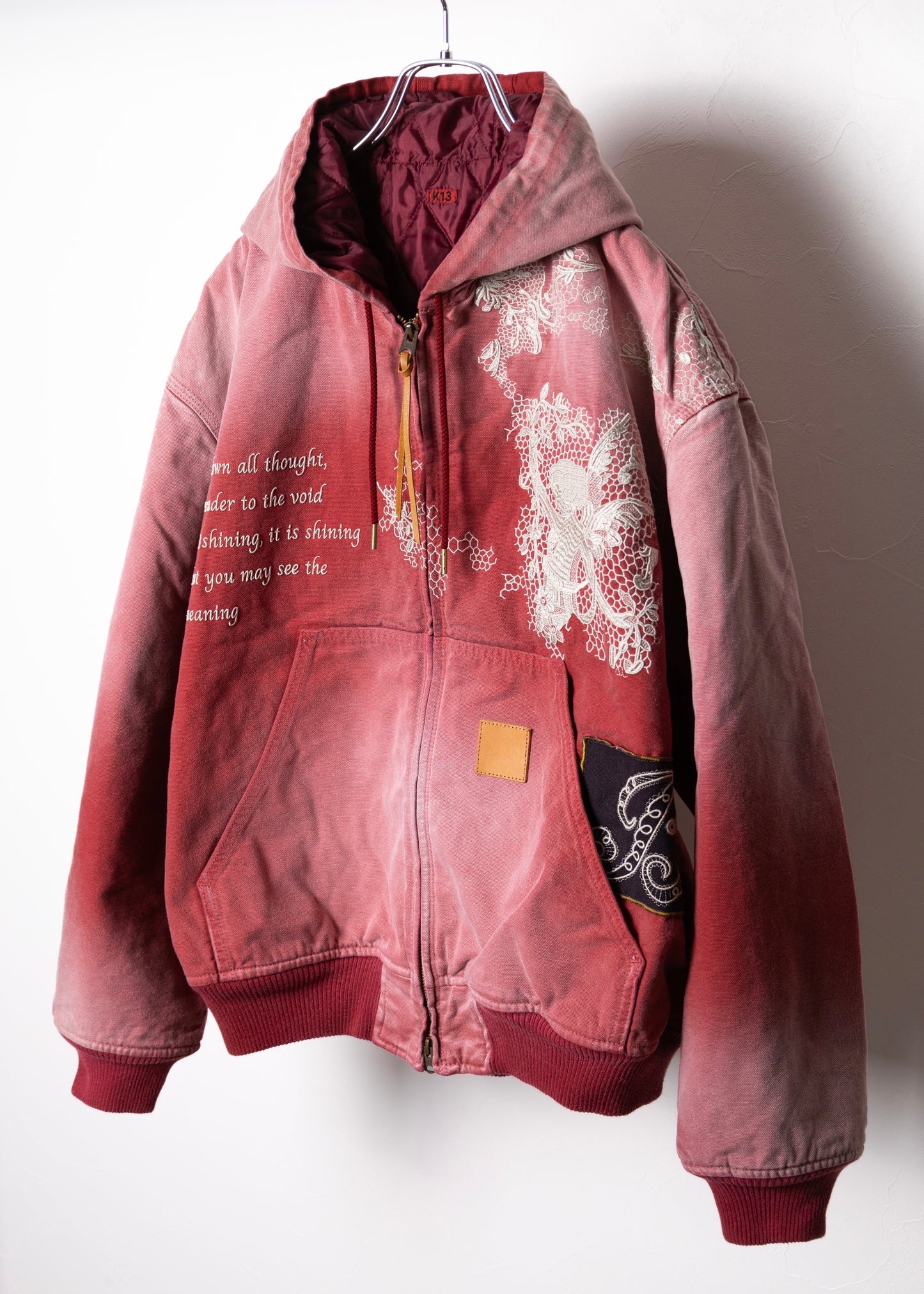 [KHOKI] Vintage-effect embroidered jacket