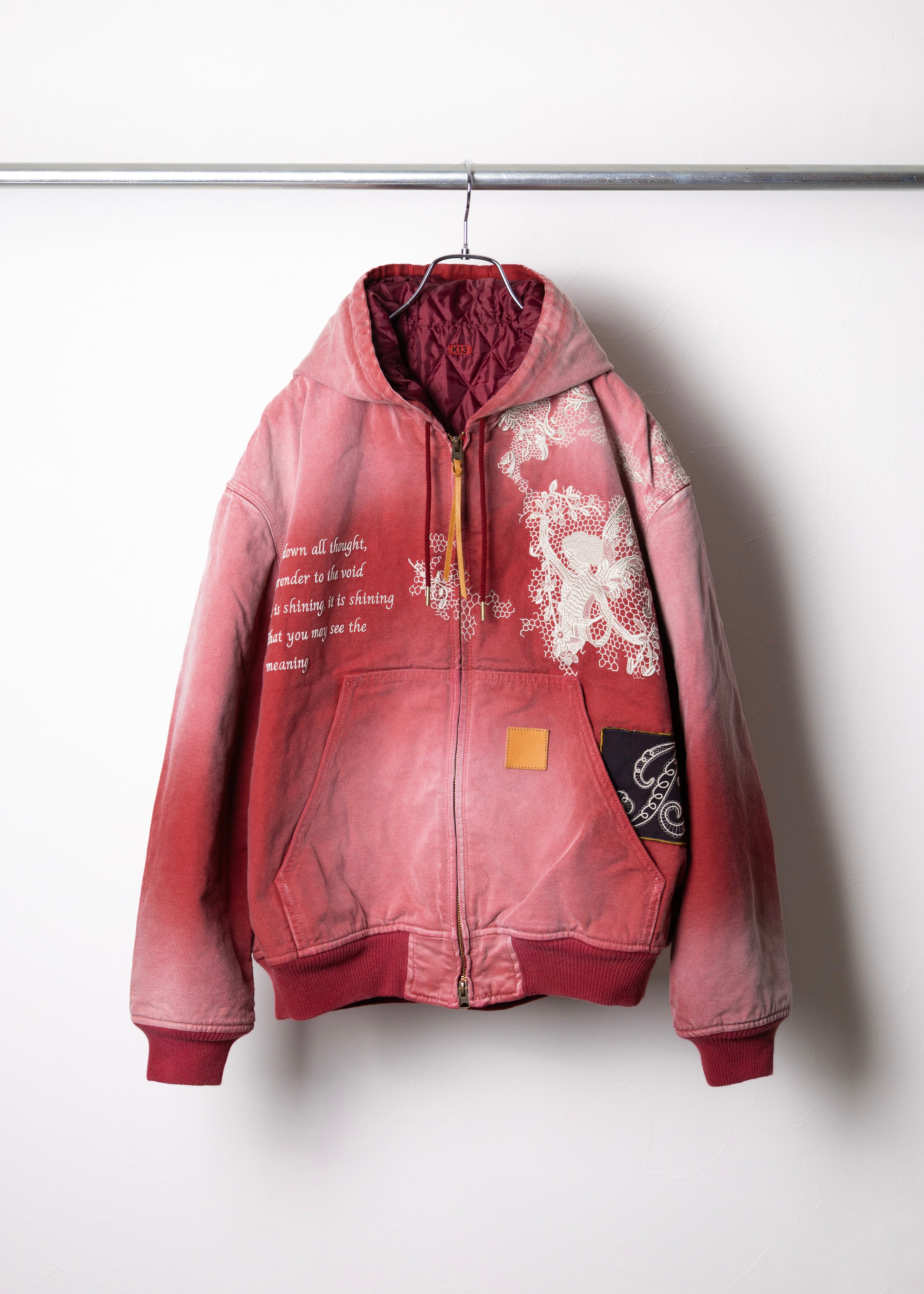 KHOKI （コッキ）Vintage-effect embroidered jacket – process