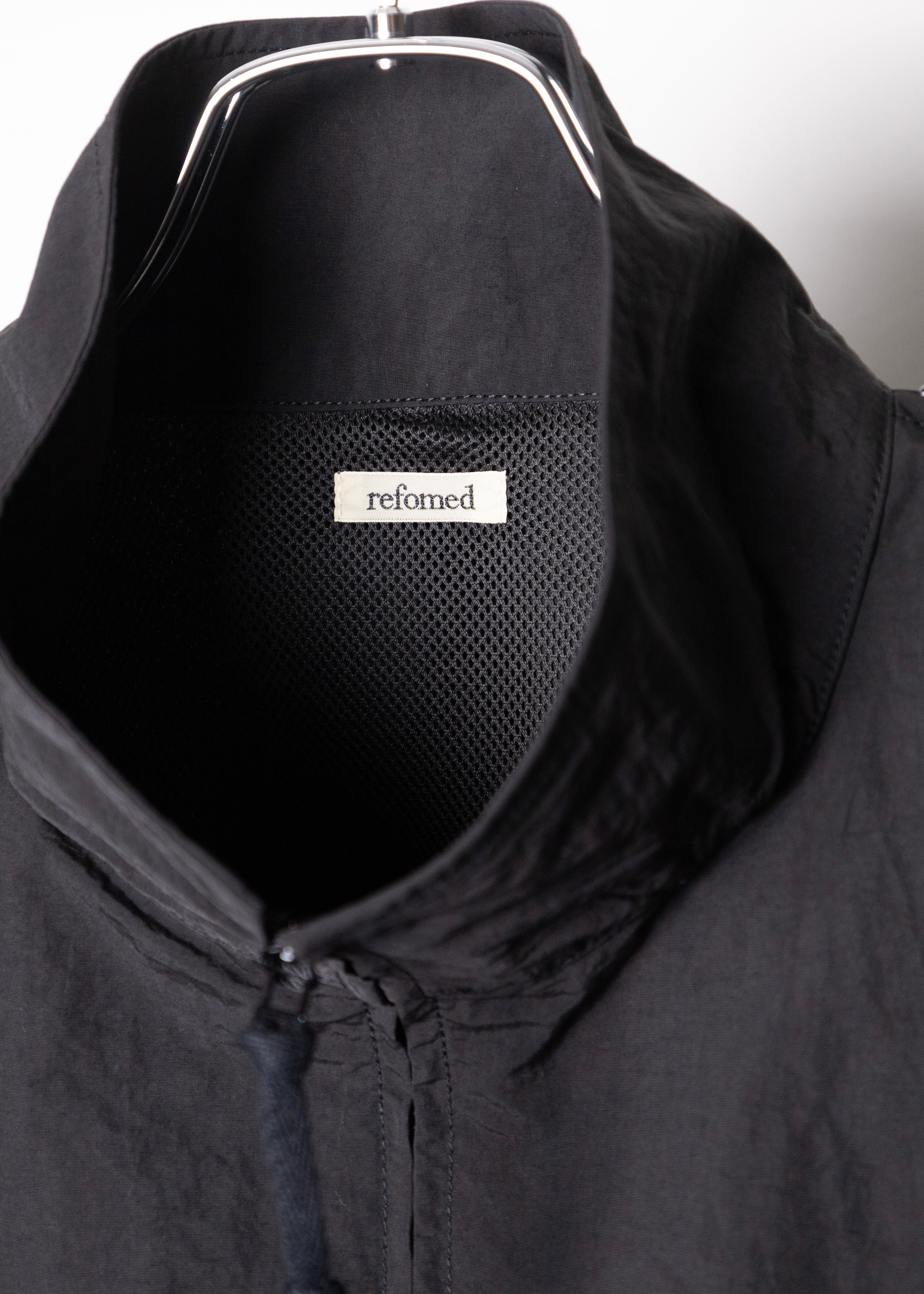 refomed FRESH MAN NYLON JACKET 黒 3 L相当 refomed [ FRESH MAN NYLON JACKET ] BLACK | ロイド・エフダブリュー