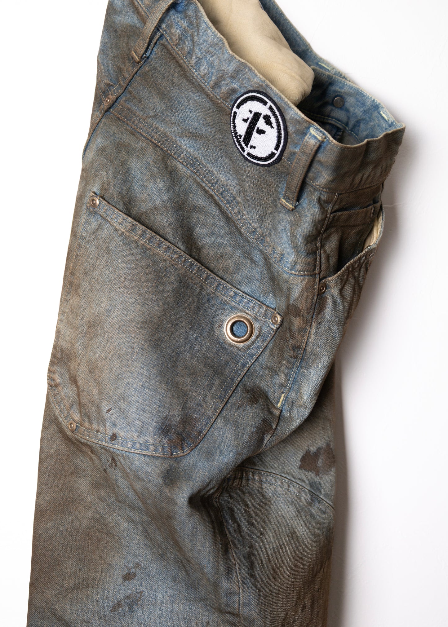 [FAF] NEWCOMMUNE DIRT BAGGY DENIM