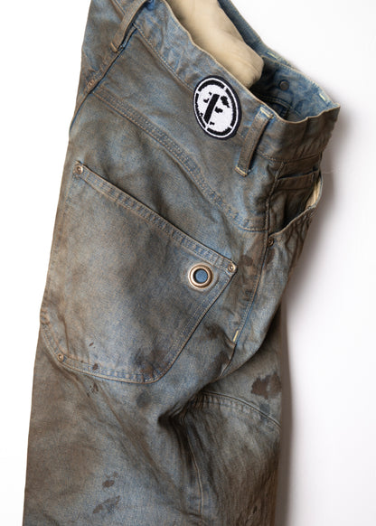 [FAF] NEWCOMMUNE DIRT BAGGY DENIM