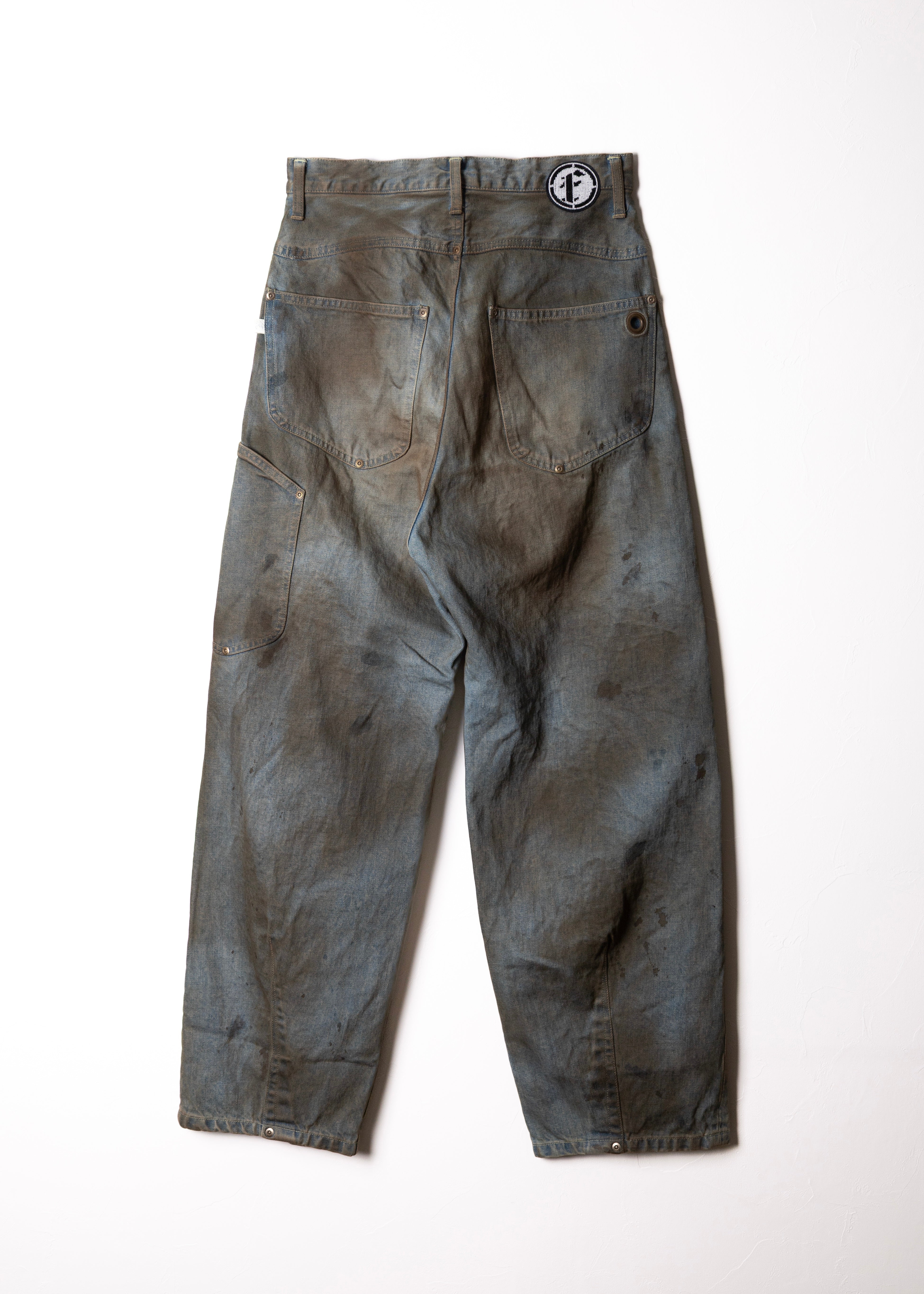 FAF（Fake As Flowers）NEWCOMMUNE DIRT BAGGY DENIM – process