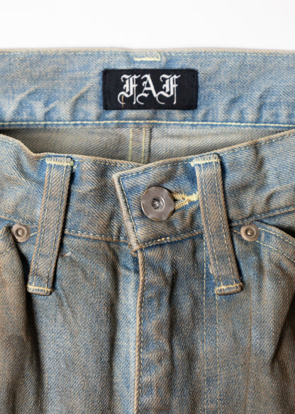 [FAF] NEWCOMMUNE DIRT BAGGY DENIM