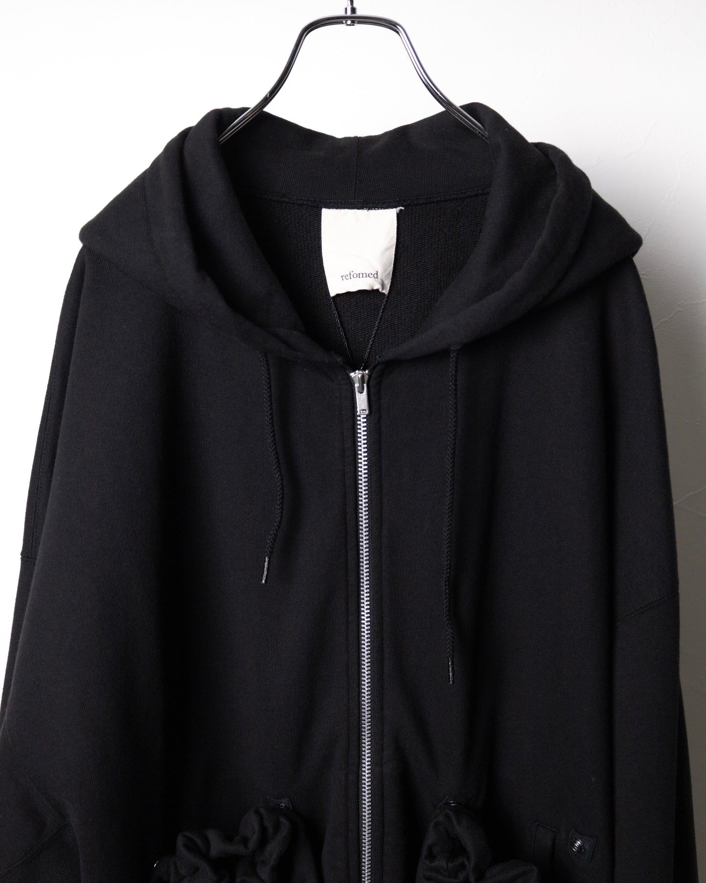 [refomed] "KINCHAKU" ZIPUP HOODIE