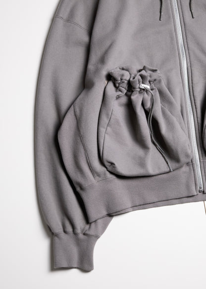 [refomed] "KINCHAKU" ZIPUP HOODIE