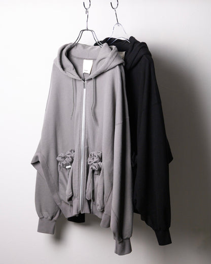 [refomed] "KINCHAKU" ZIPUP HOODIE