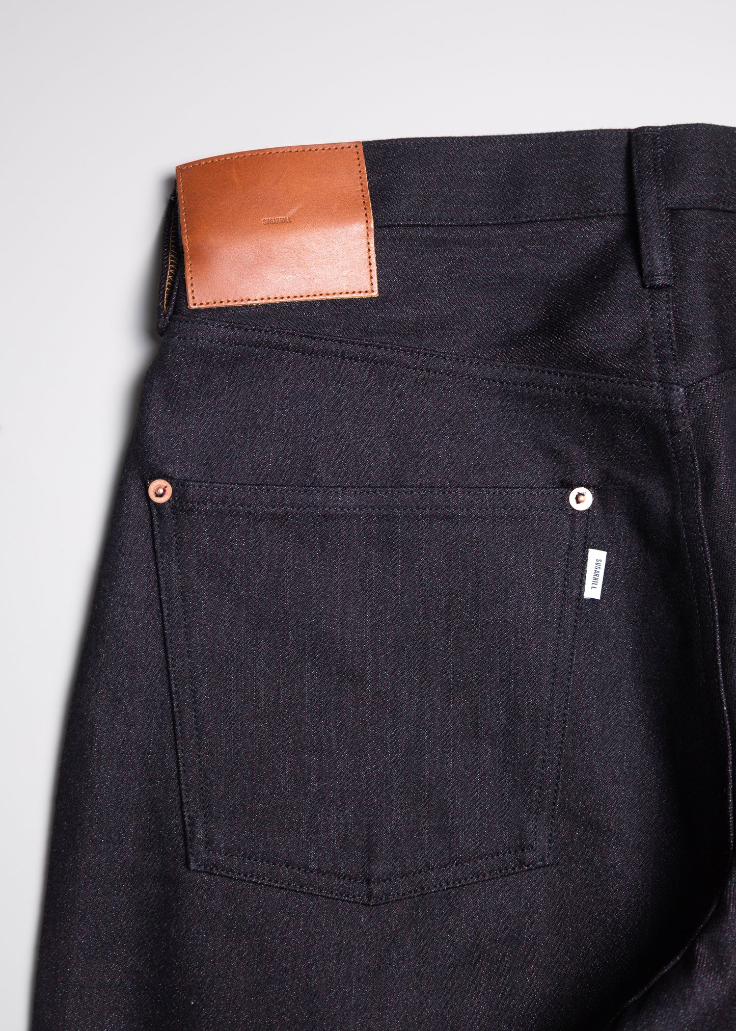 [SUGARHILL] TWISTED HEATHER DENIM PANTS WIDE CUT