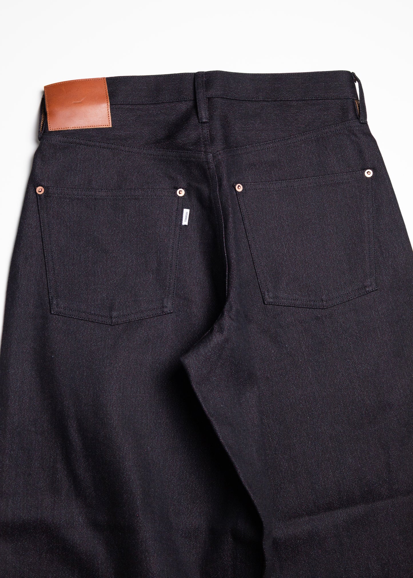 [SUGARHILL] TWISTED HEATHER DENIM PANTS WIDE CUT