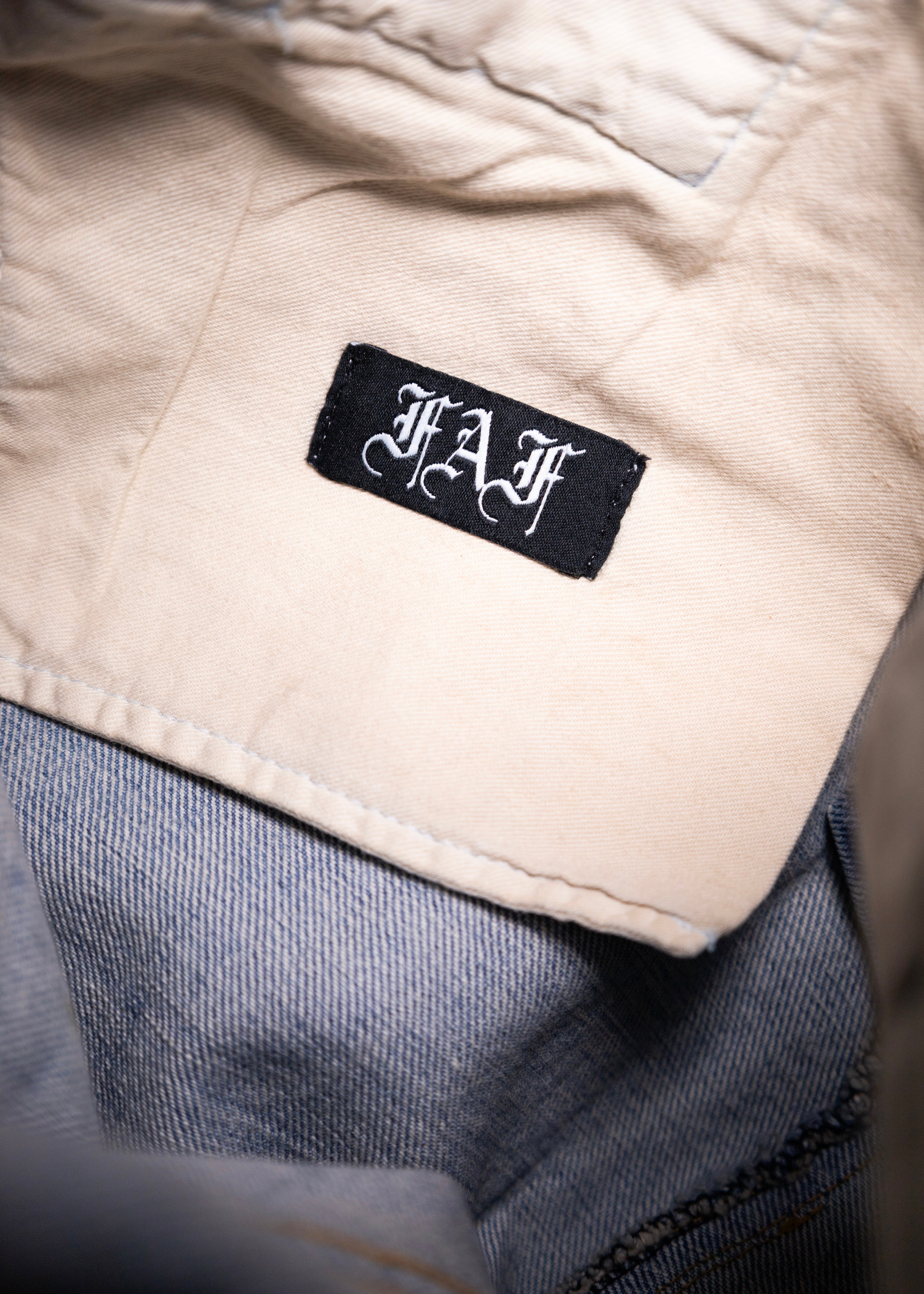 FAF（Fake As Flowers）NEWCOMMUNE DENIM – process