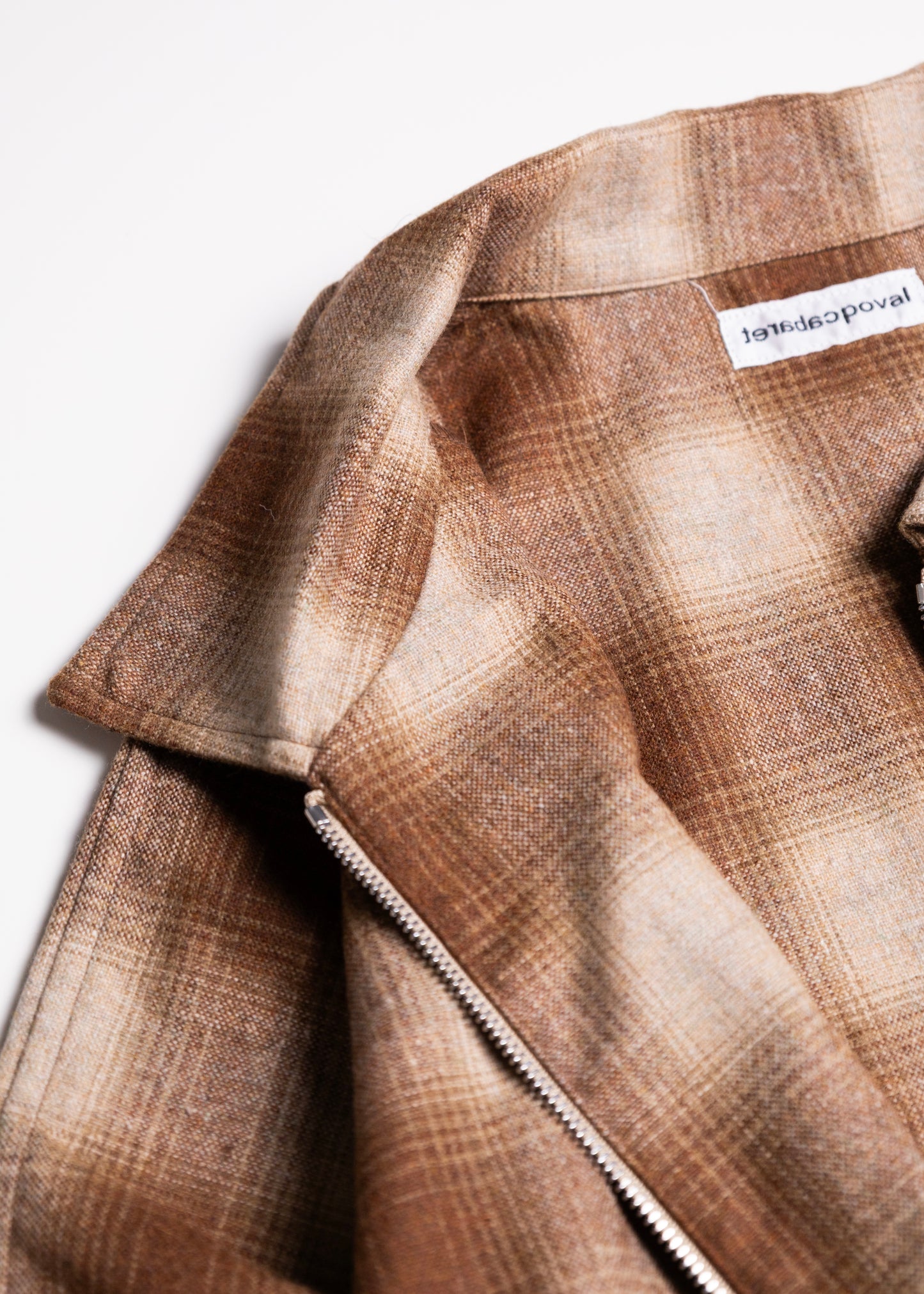 [CABARET POVAL] Wool Ombre Check Drizzler Shirt