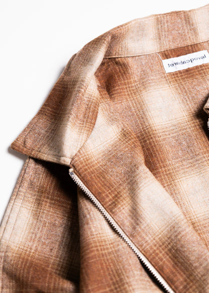 [CABARET POVAL] Wool Ombre Check Drizzler Shirt