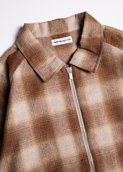 [CABARET POVAL] Wool Ombre Check Drizzler Shirt