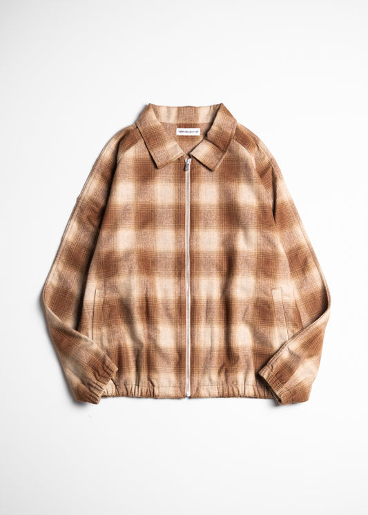 [CABARET POVAL] Wool Ombre Check Drizzler Shirt